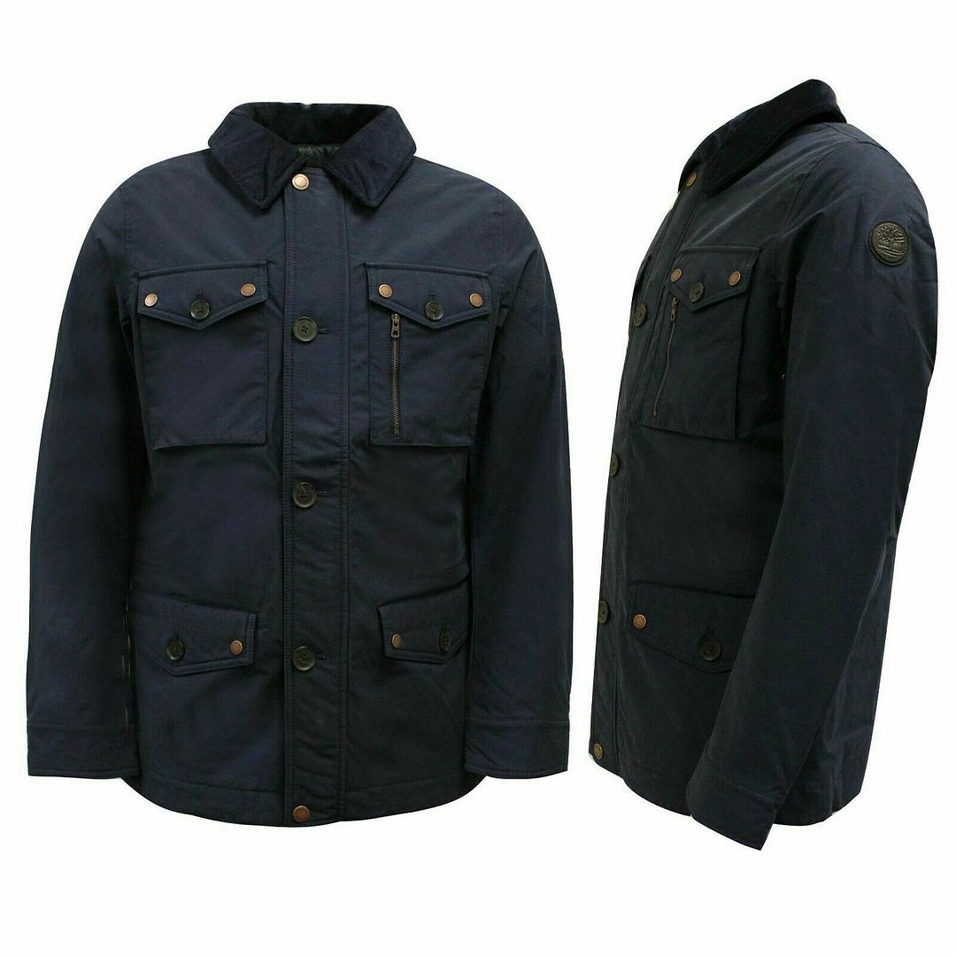 Timberland Fort Hill Field Mens Navy Parka Jacket