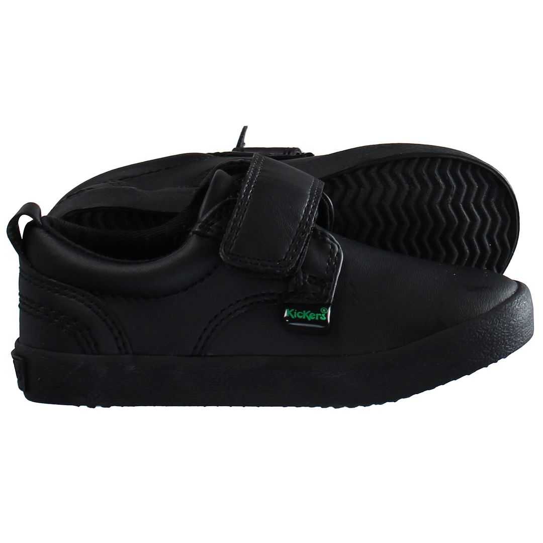 Kickers Kariko Kids Black Trainers