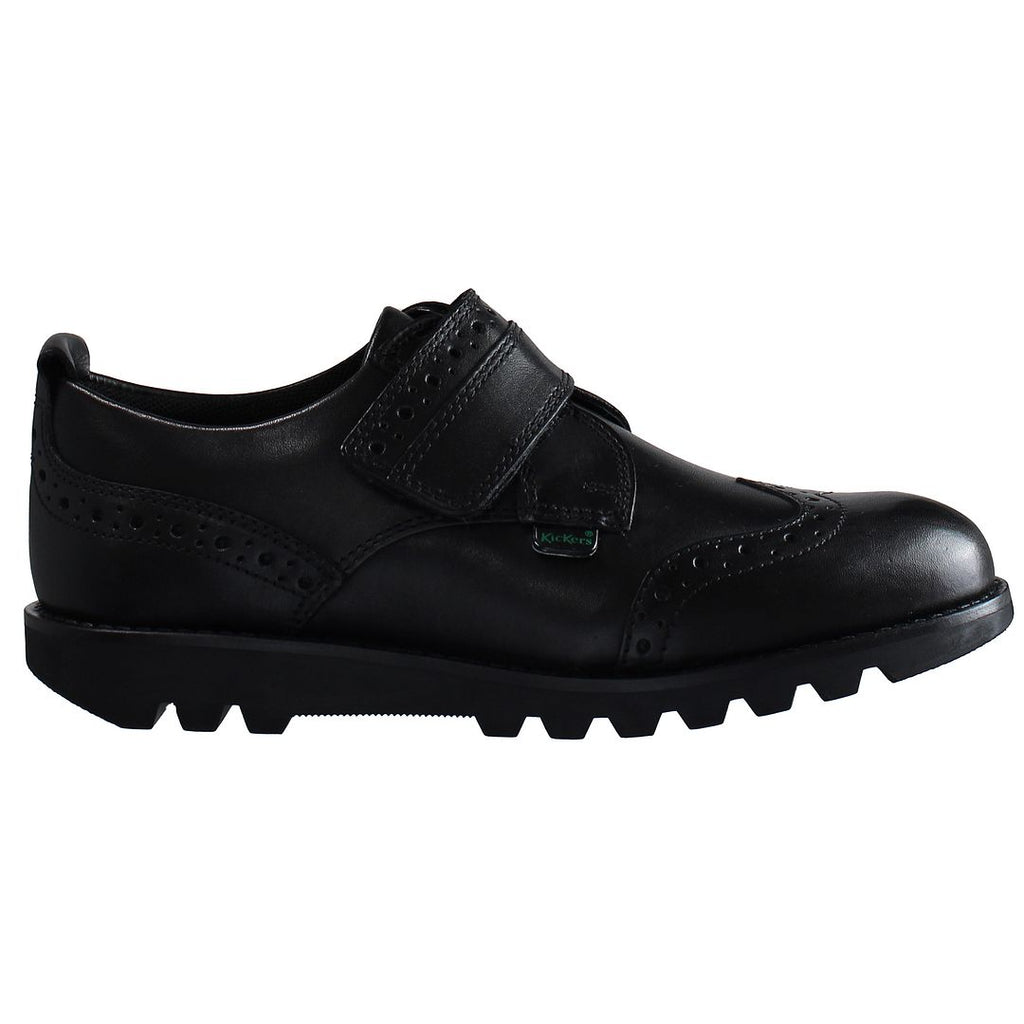 Kickers Kymbo Brogue Kids Black Shoes