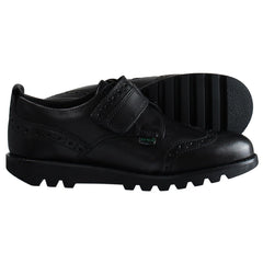 Kickers Kymbo Brogue Kids Black Shoes