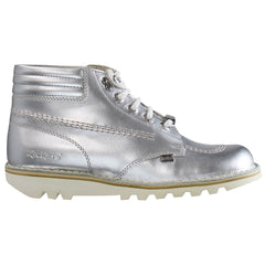 Kickers Throwback Ankle Womens Silver Boots