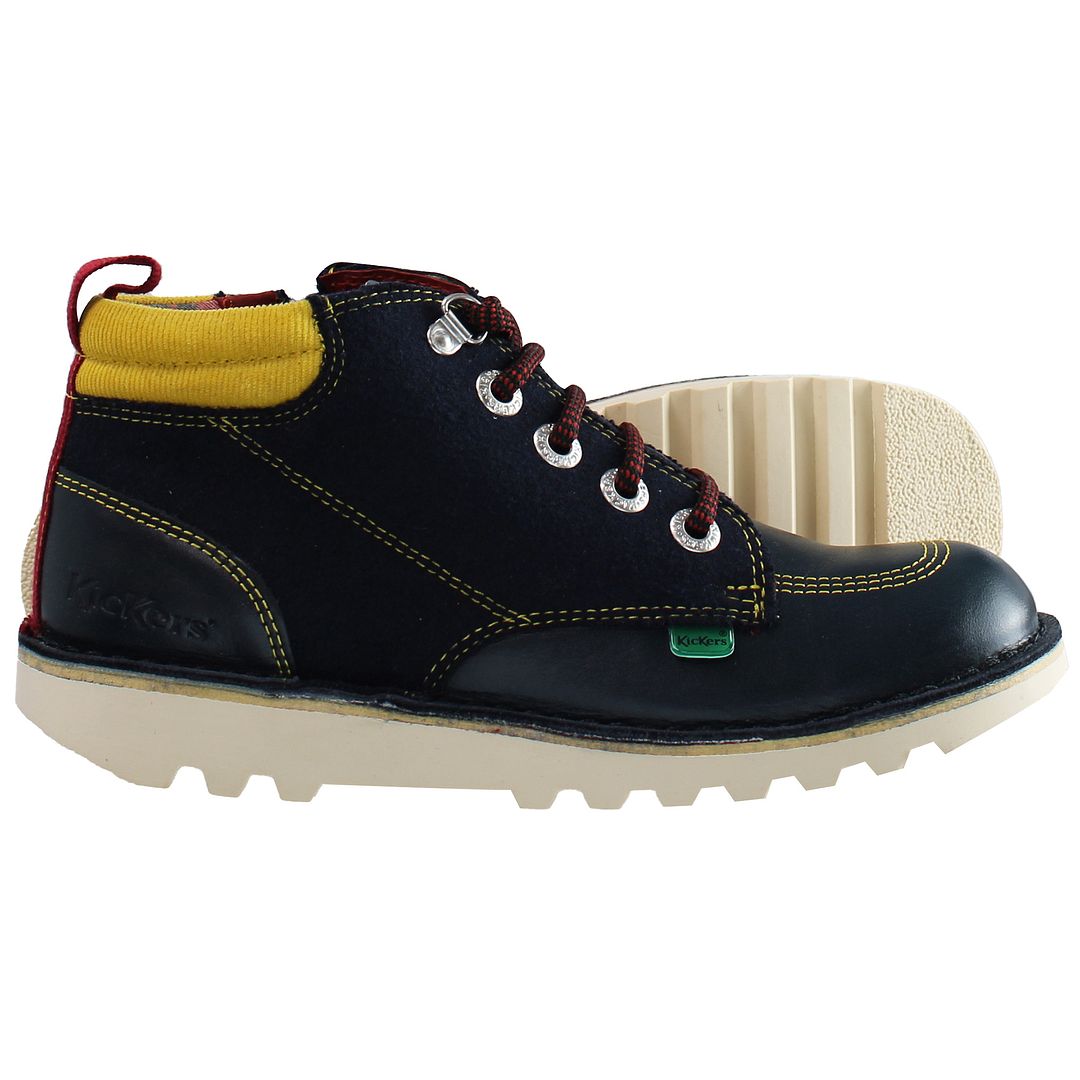 Kickers Winterised Classic Kids Navy Boots