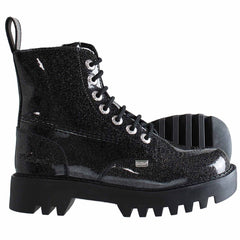 Kickers Kizziie Higher Glitter Womens Black Boots