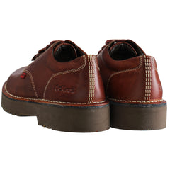 Kickers Daltrey Derby Mens Burgundy Shoes