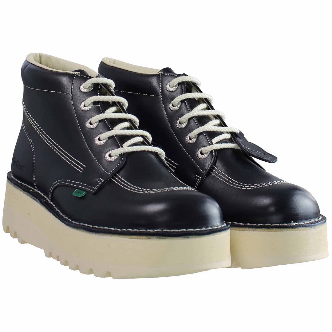 Kickers Hi Stack Platform Mens Navy Boots