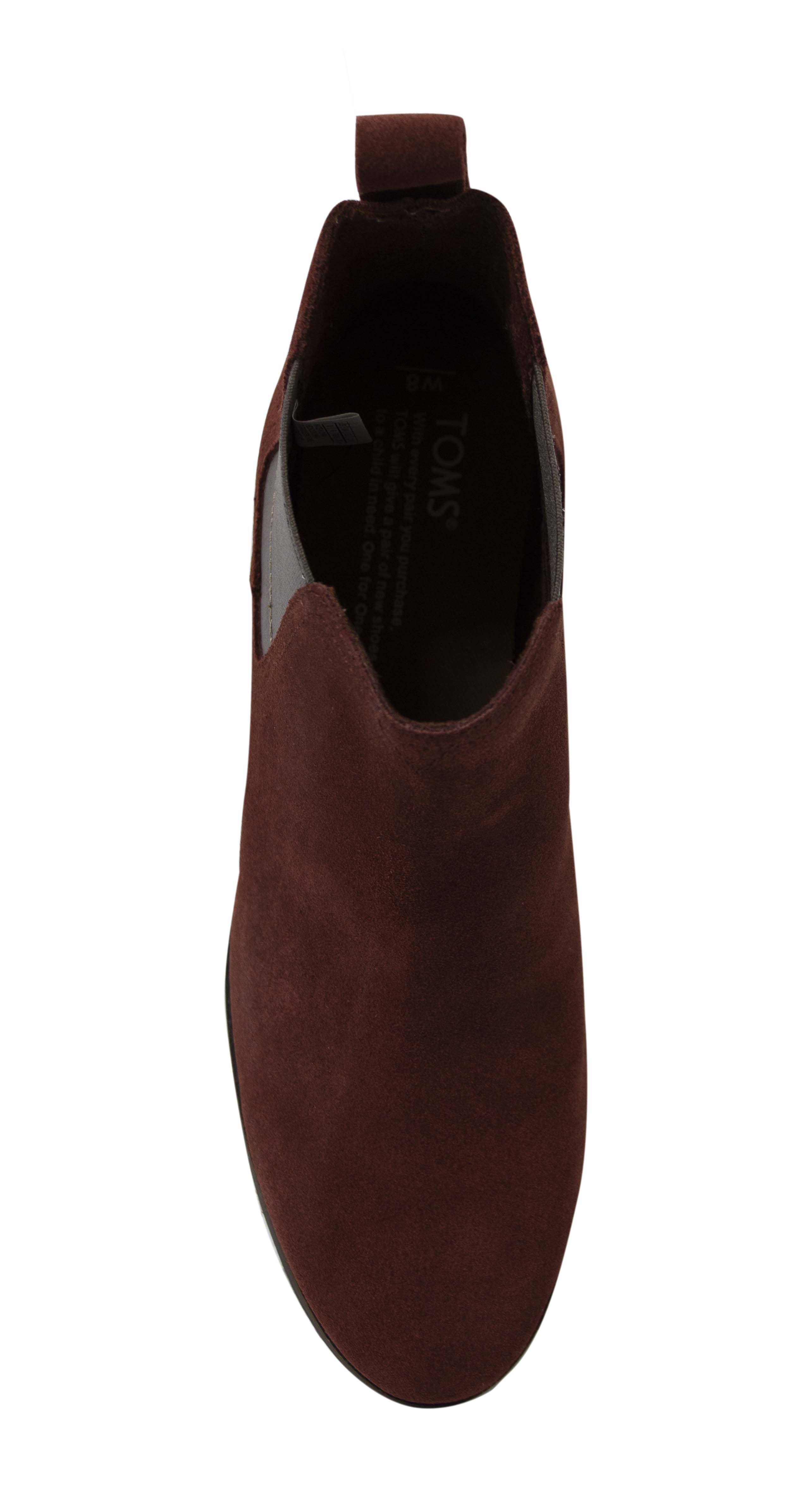 Toms Ella Burgundy Chelsea Boots - Womens