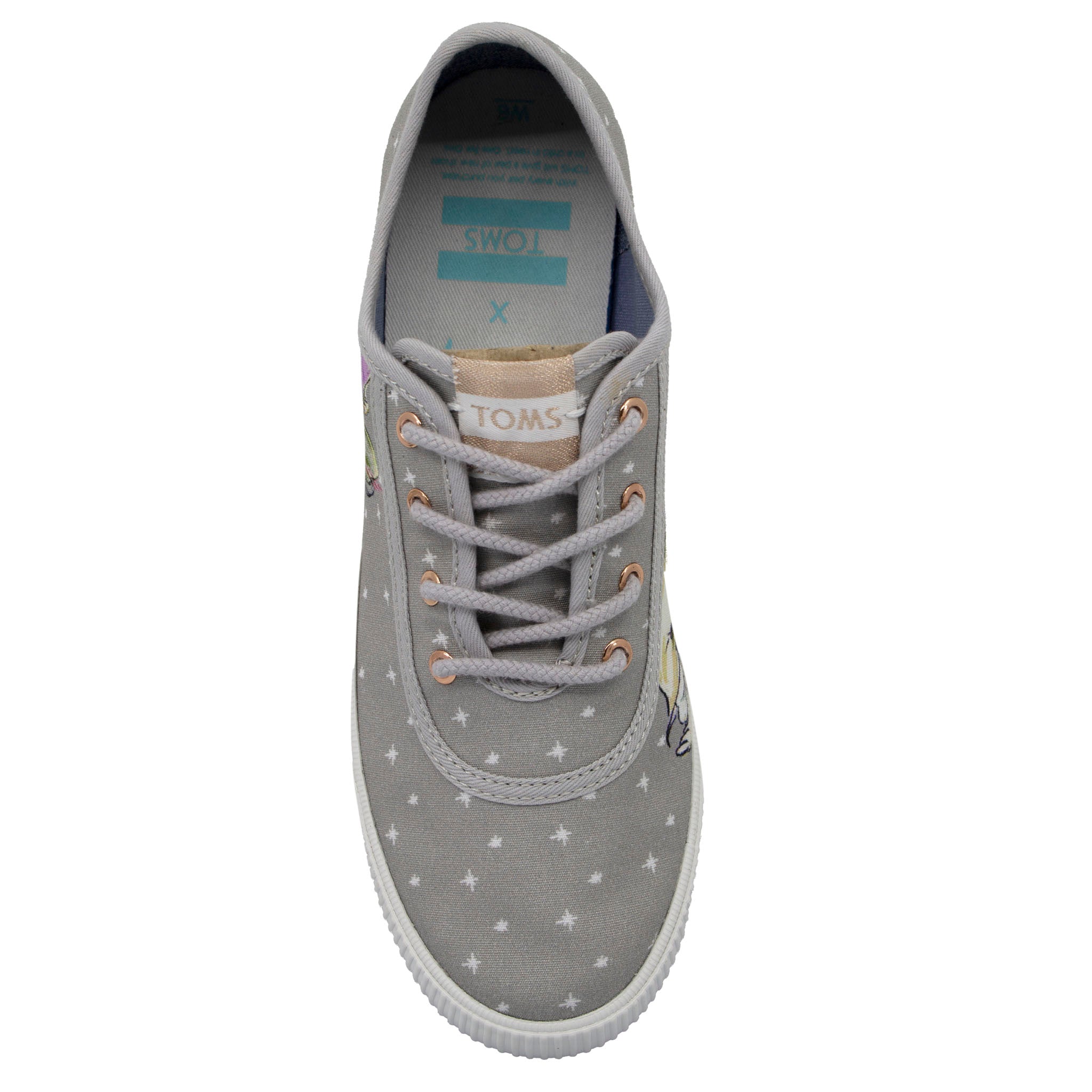 Toms x Disney Dopey Grey Womens Grey Plimsolls