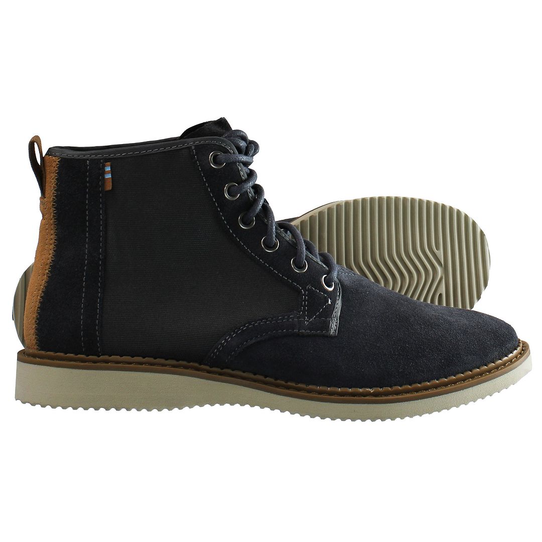 Toms Porter Blue Mens Boots