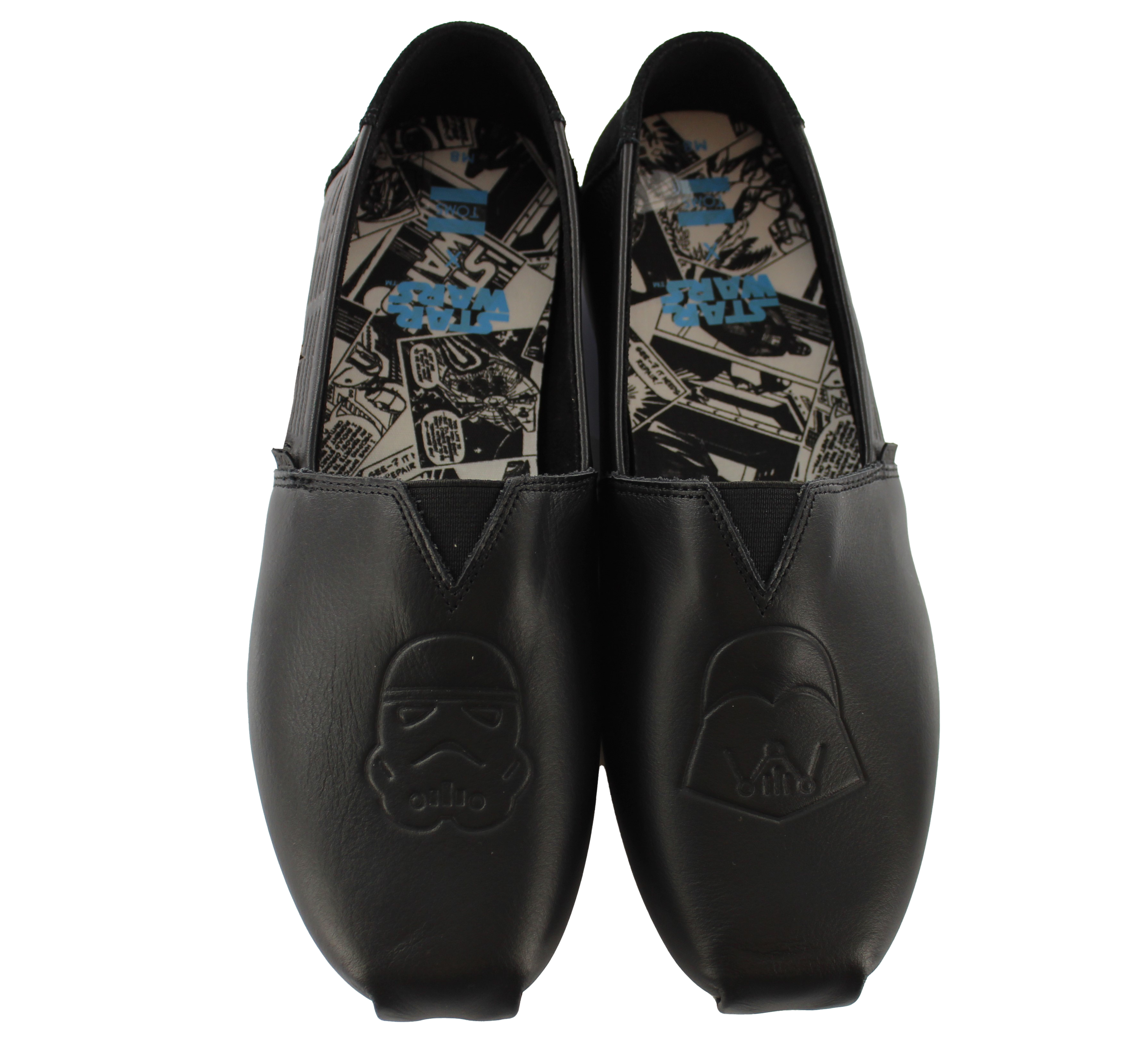 Toms Classic x Star Wars Leather Darth Vader Mens Black Espadrilles