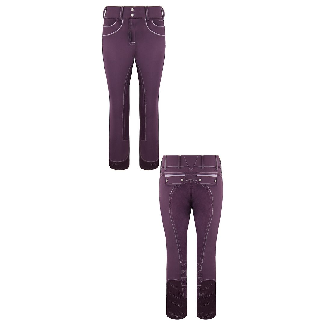 Ariat Olympia Acclaim Womens Purple Full Seat Breech