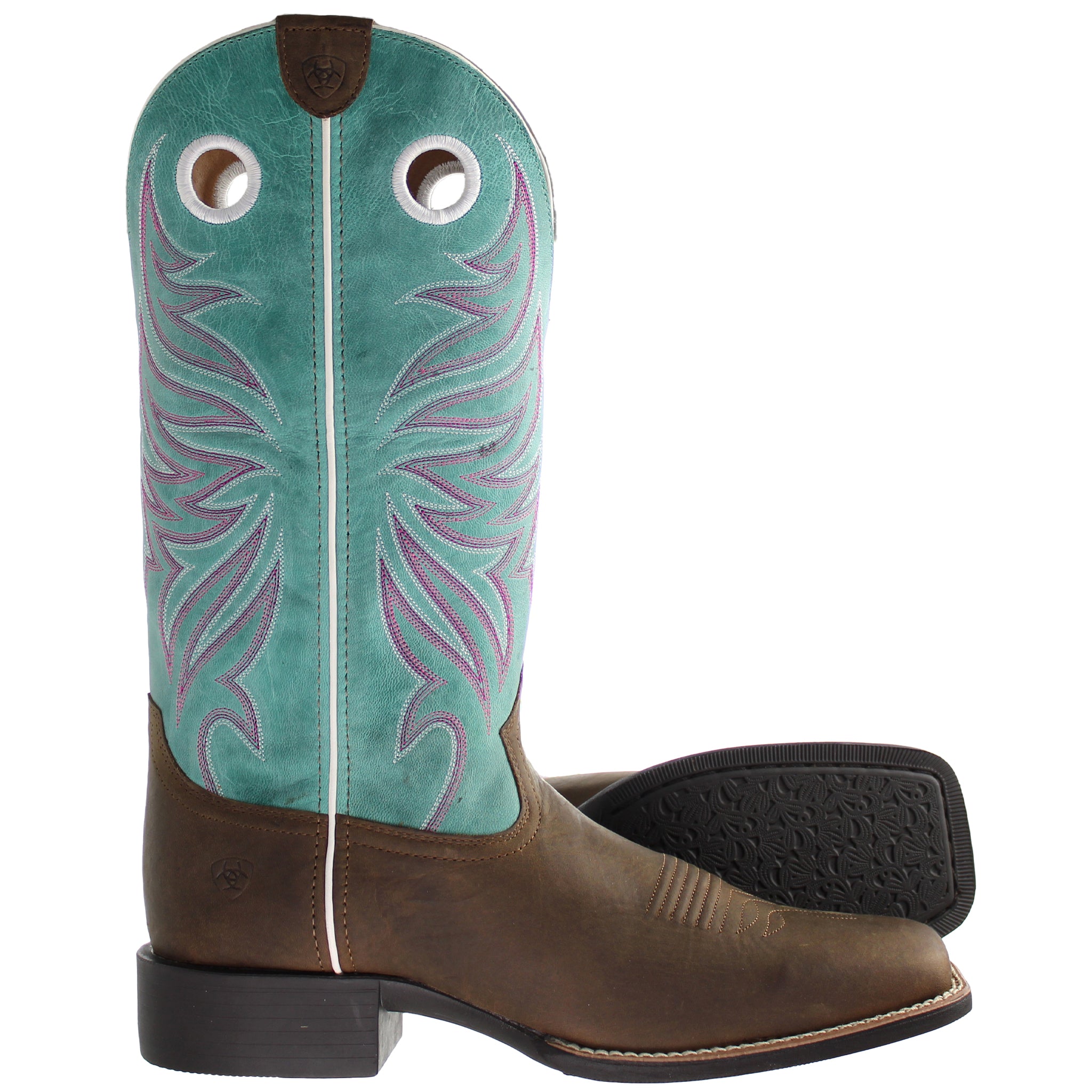 Ariat Ryder Sassy Womens Brown/Blue Boots