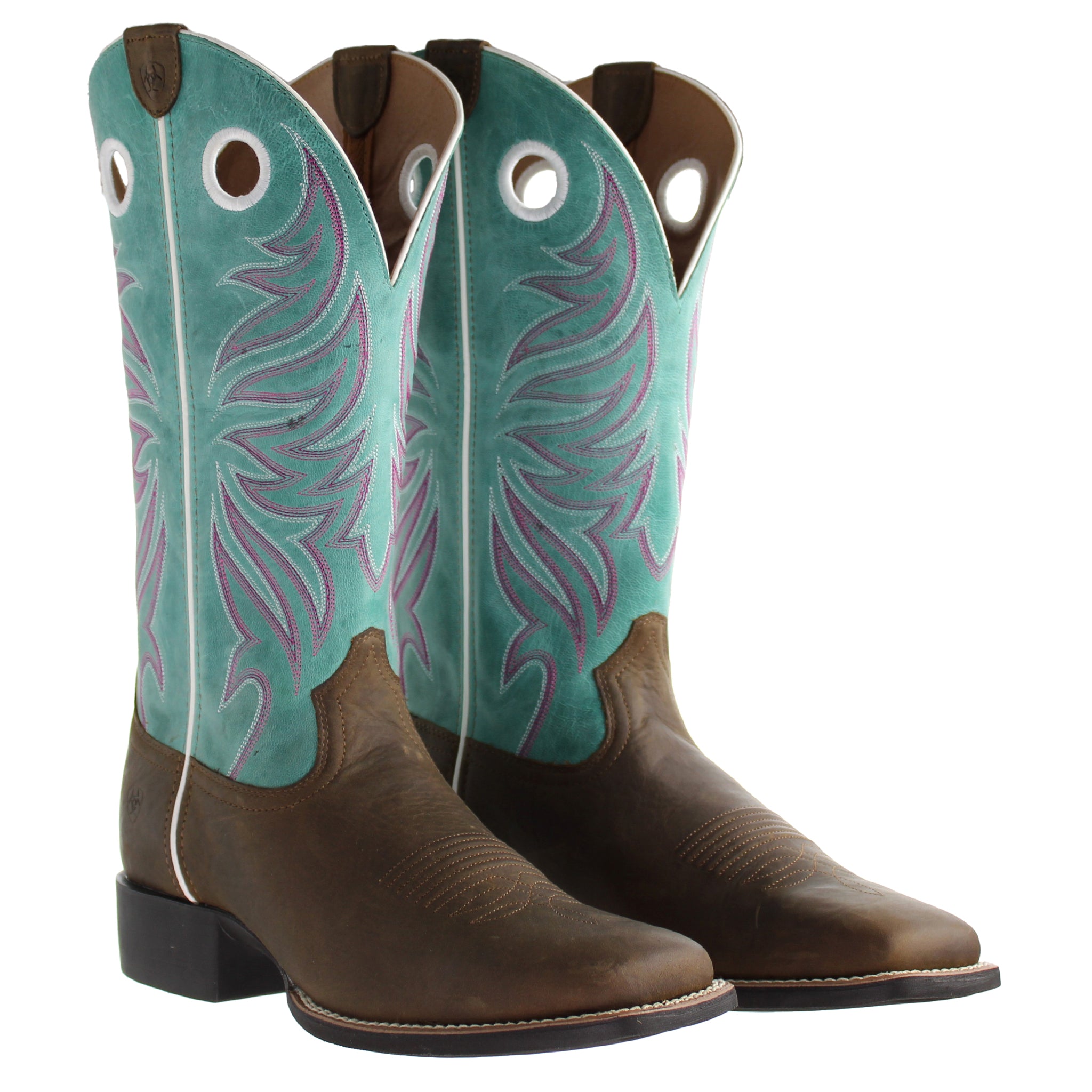 Ariat Ryder Sassy Womens Brown/Blue Boots