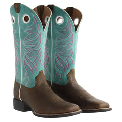 Ariat Ryder Sassy Womens Brown/Blue Boots