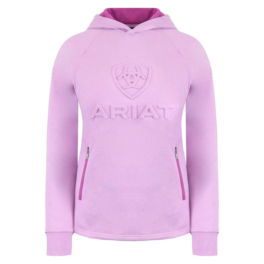 Ariat Embossed Womens Pink Hoodie