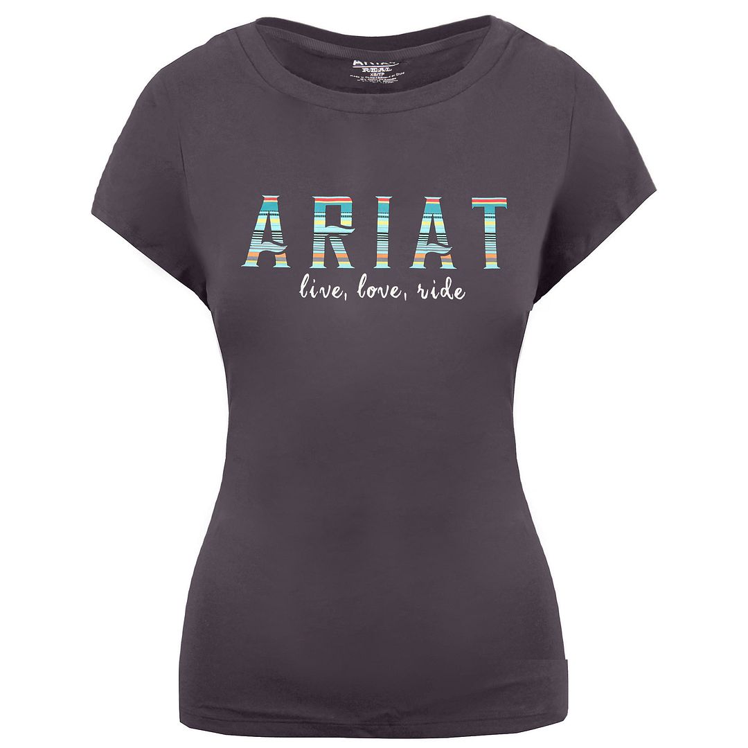 Ariat Oasis Womens Dark Grey T-Shirt