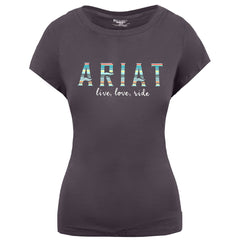 Ariat Oasis Womens Dark Grey T-Shirt