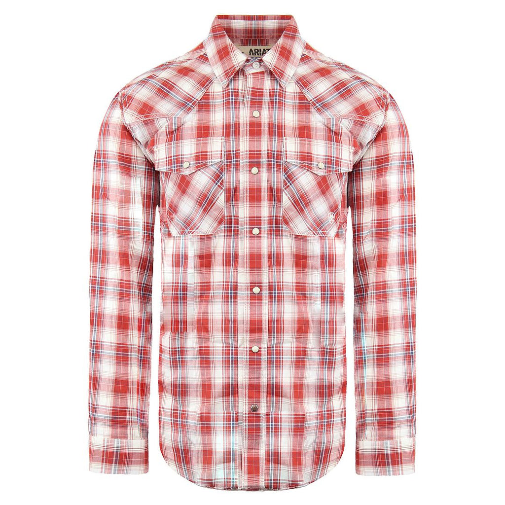 Ariat Alameda Retro Snap Mens Red Shirt