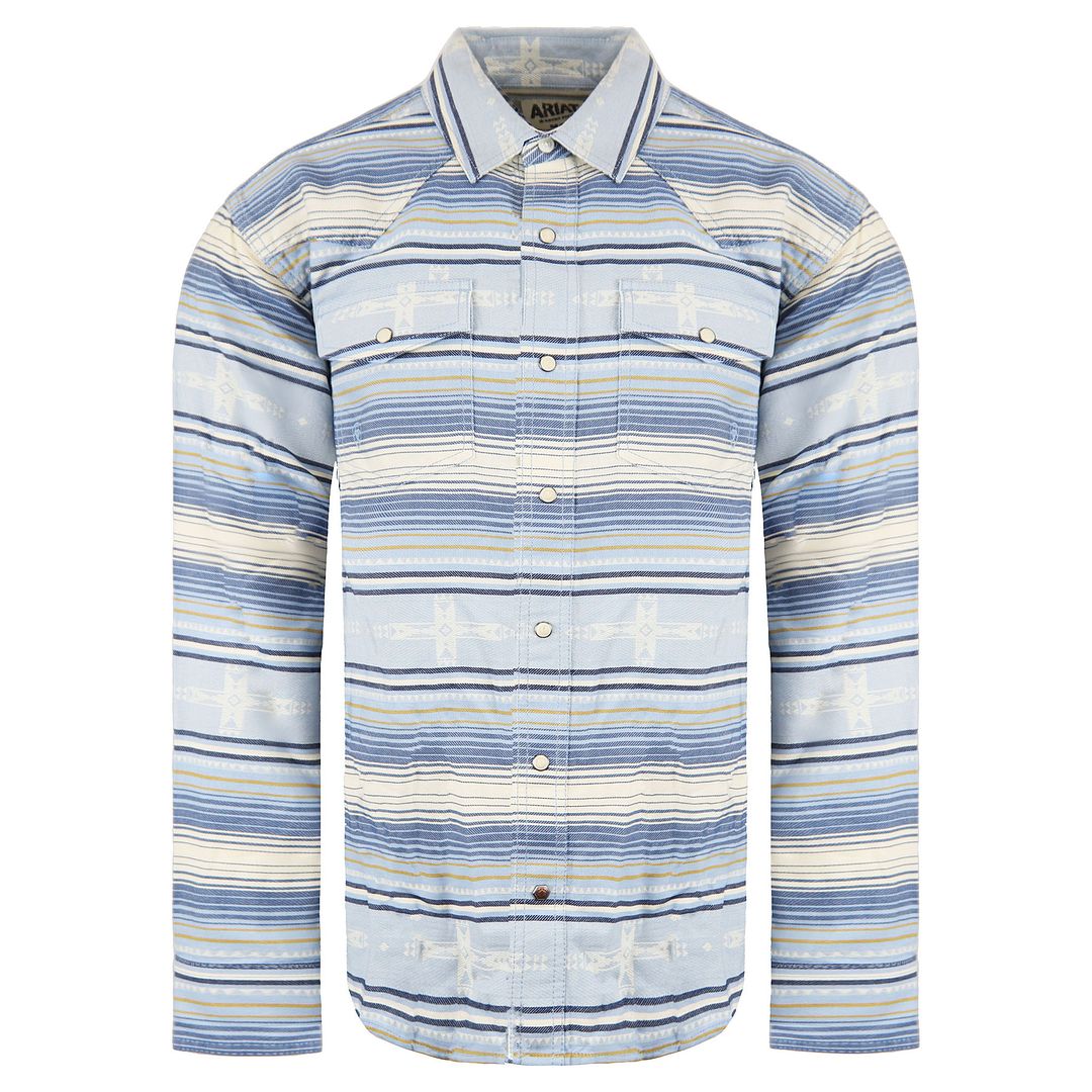 Ariat Auburn Mens Blue Shirt