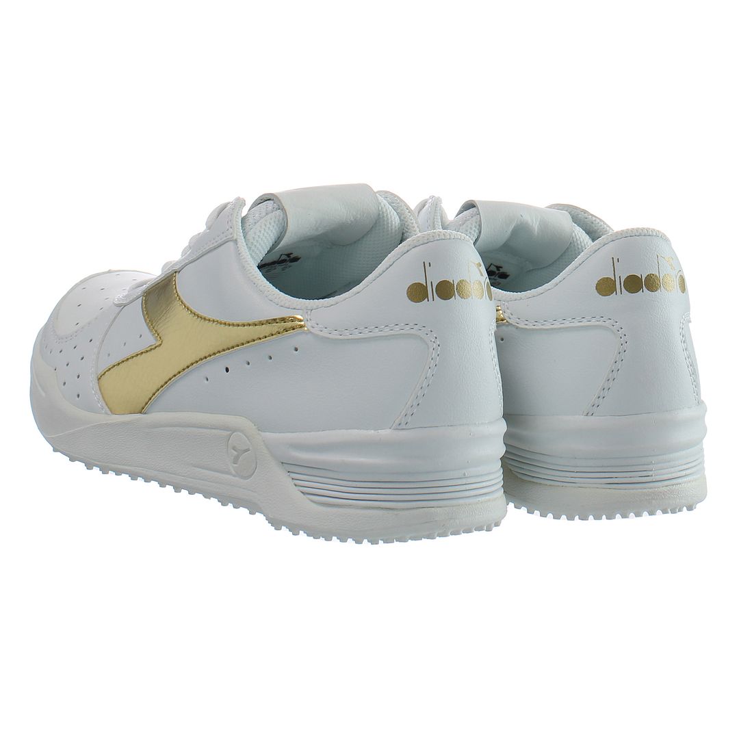 Diadora S.Star K Elite Wimbledon Mens White Trainers