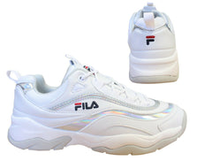 Fila Ray M Low White Lace Up Casual Sports Womens Trainers 1010763 00K B*A