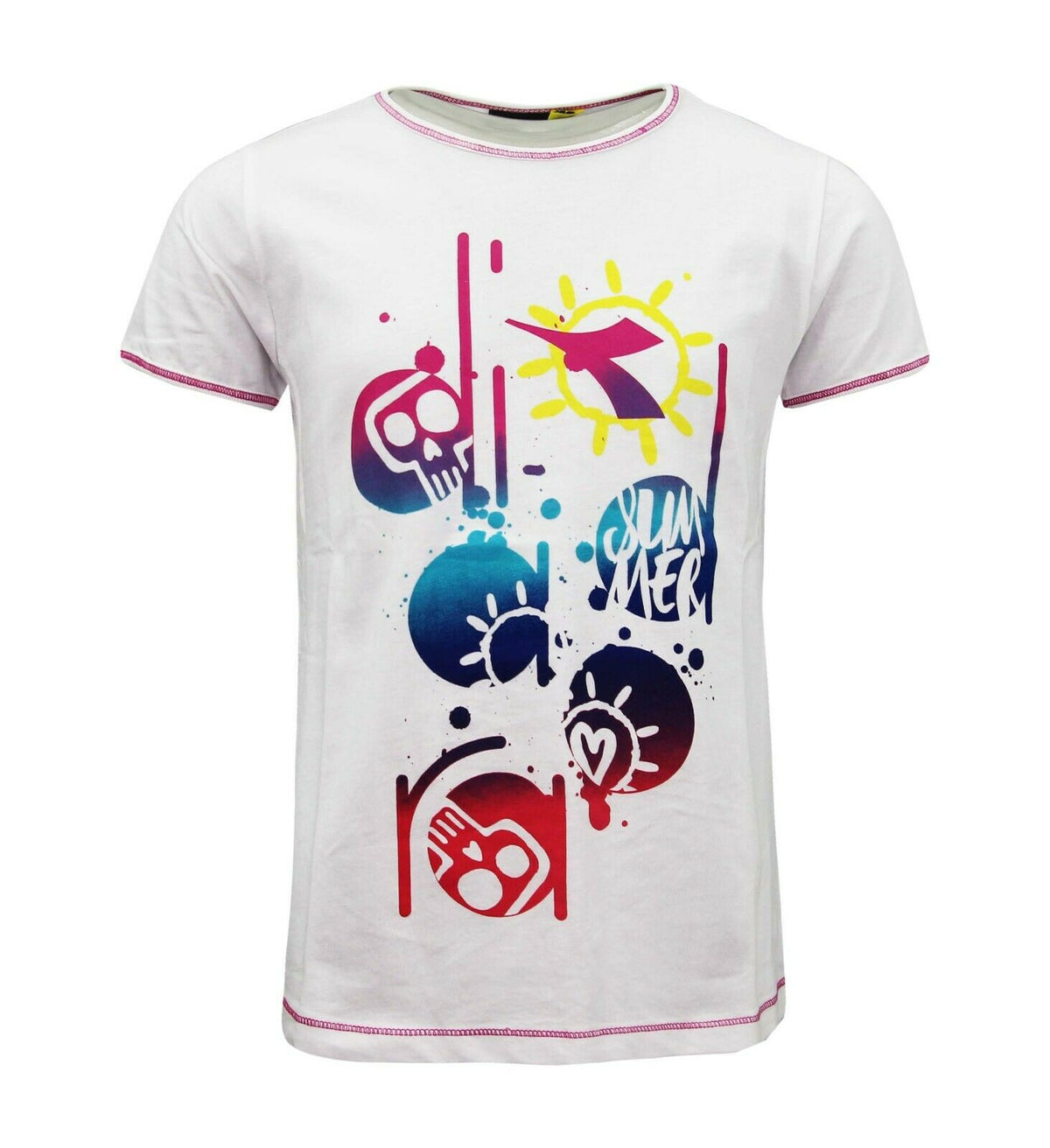 Diadora Graphic Kids White T-Shirt