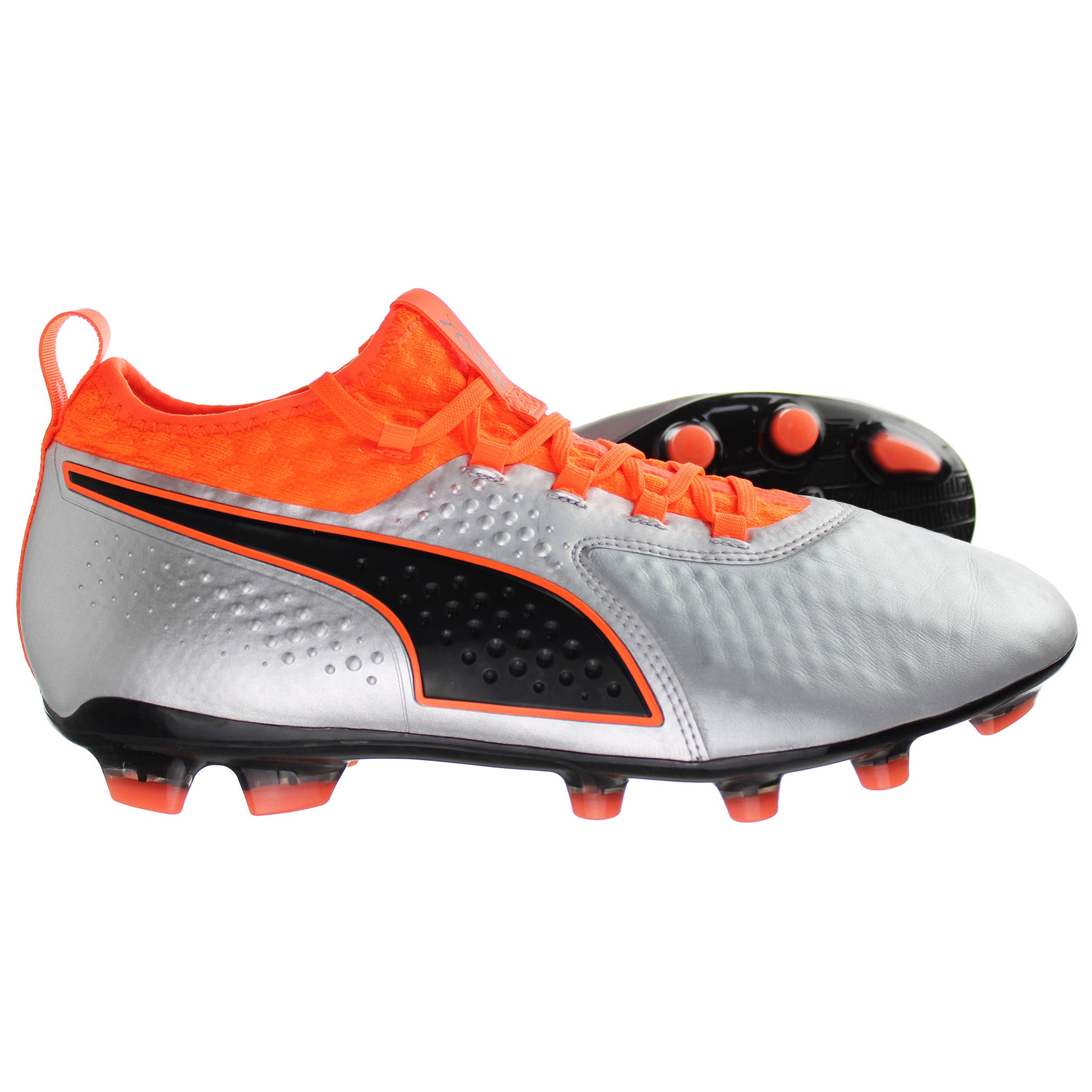 Puma One 2 HG Mens Silver Football Boots