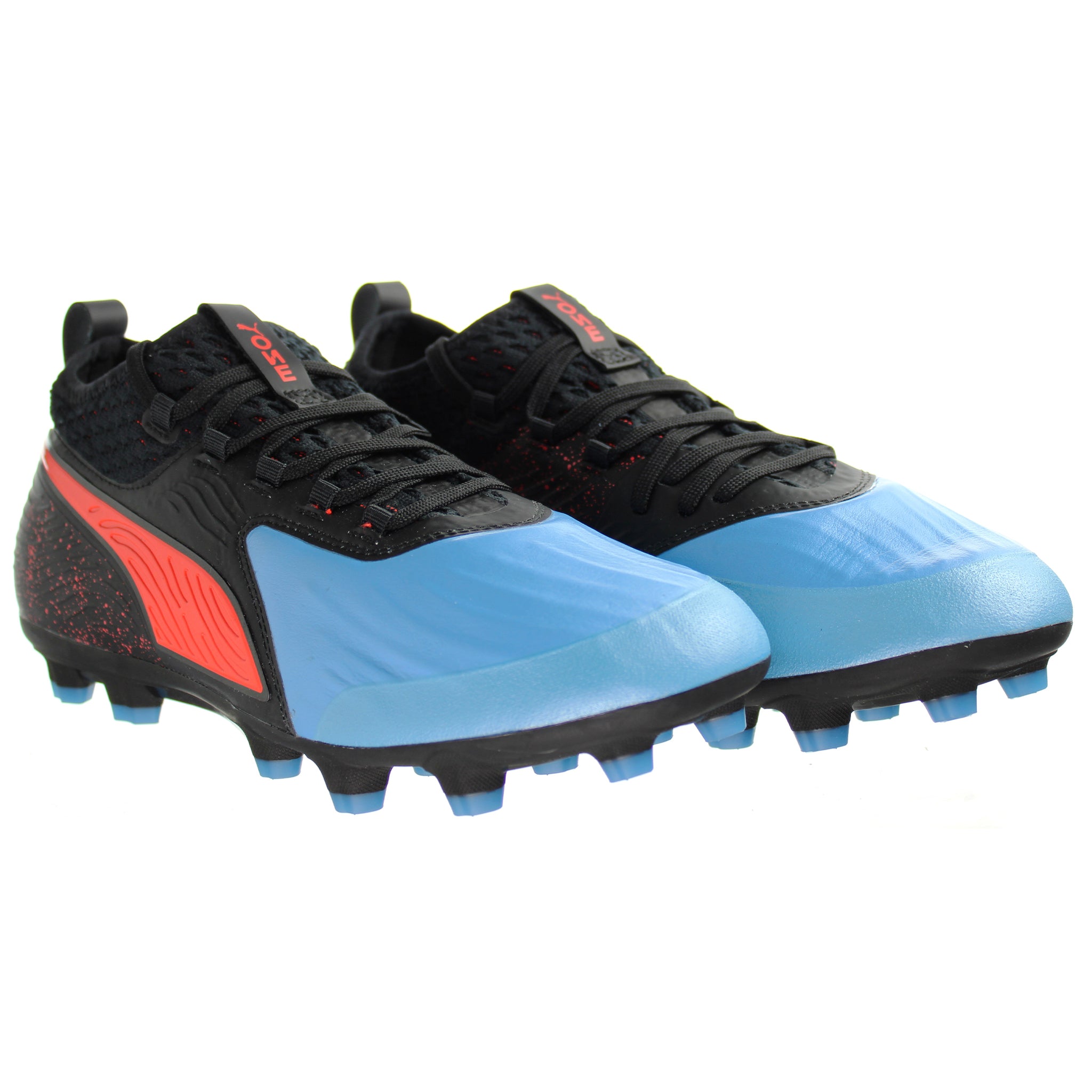 Puma One 19.2 HG Mens Black/Blue Football Boots