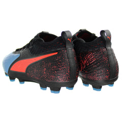 Puma One 19.2 HG Mens Black/Blue Football Boots