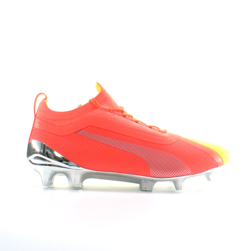 Puma One 20.1 OSG FG/AG Pink Yellow Synthetic Mens Football Boots 105956 01