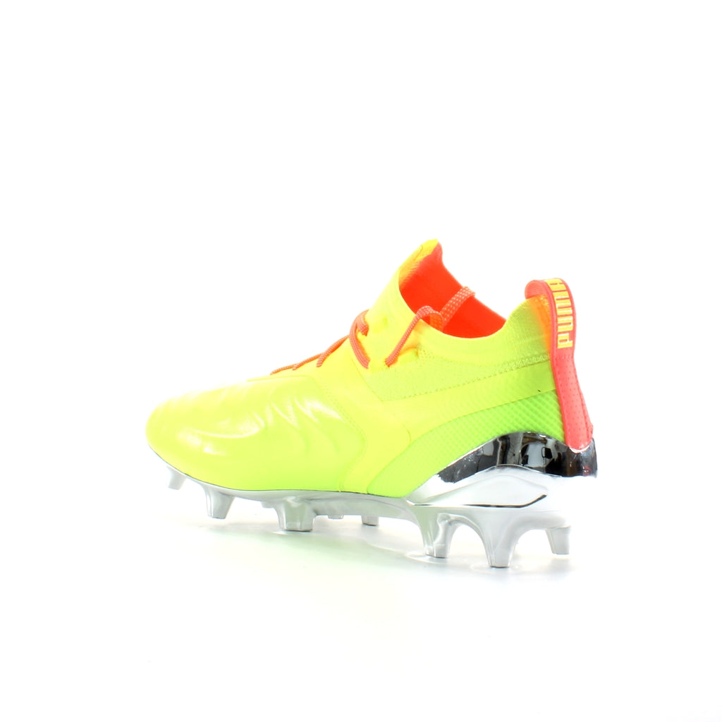 Puma One 20.1 OSG FG/AG Pink Yellow Synthetic Mens Football Boots 105956 01