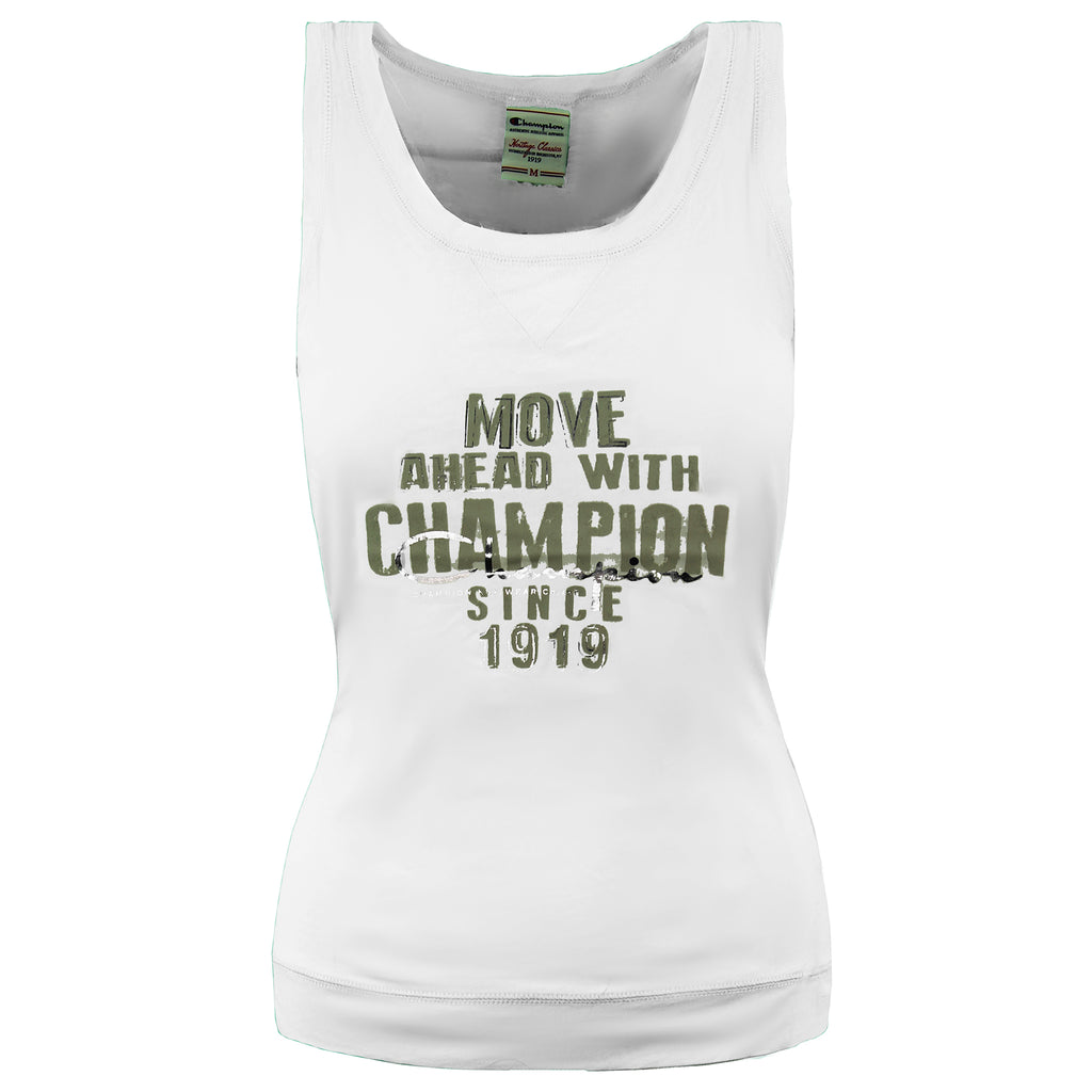 Champion Heritage Fit Womens White Vest