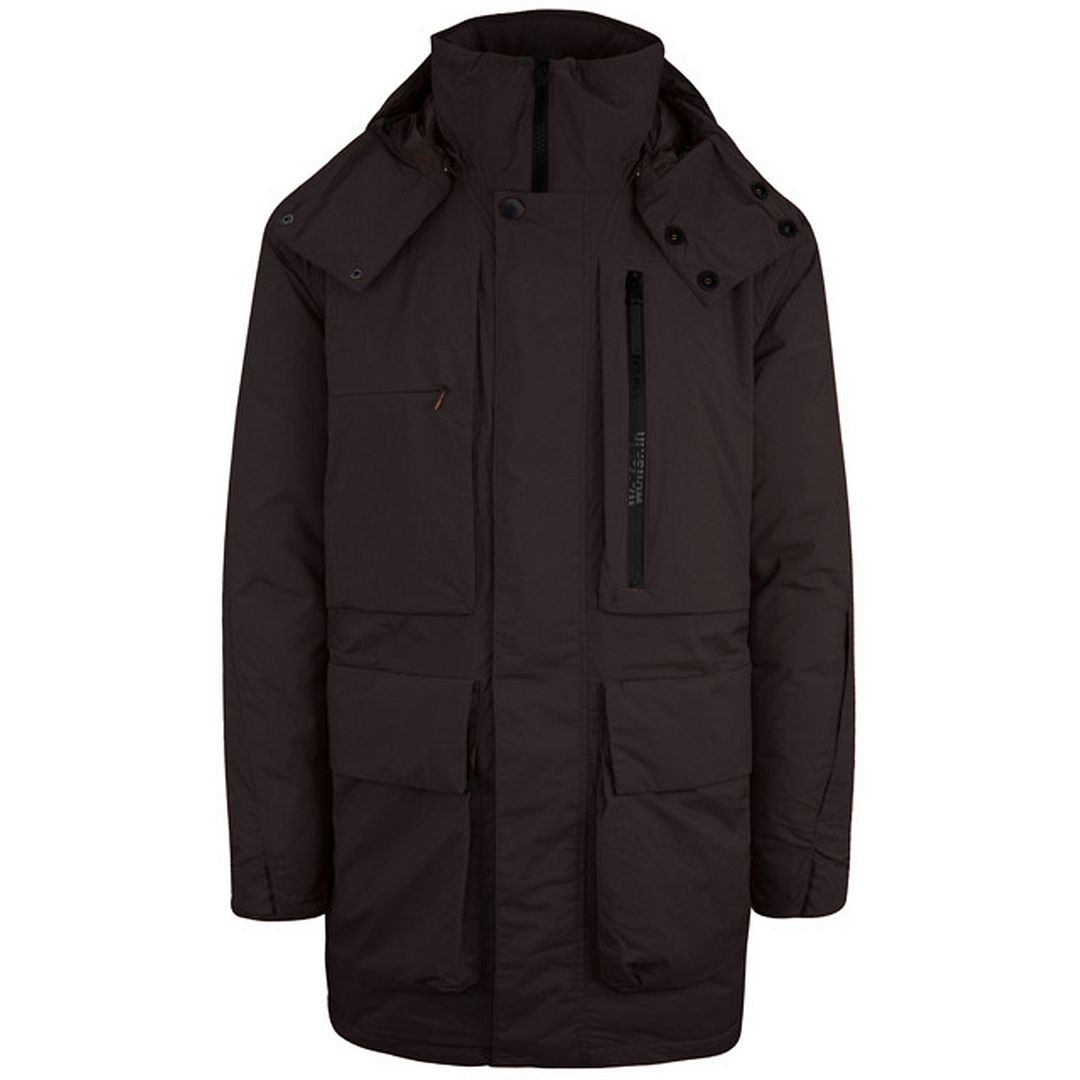 Jack Wolfskin Tech Lab Mens Dark Brown Parka Jacket