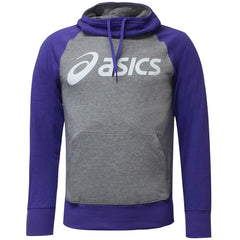 Asics Logo Womens Grey/Purple Hoodie