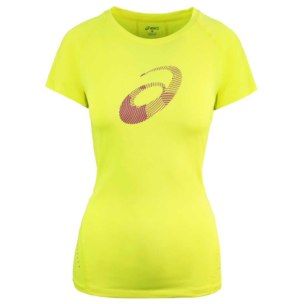 Asics Motion Dry Womens Yellow Top