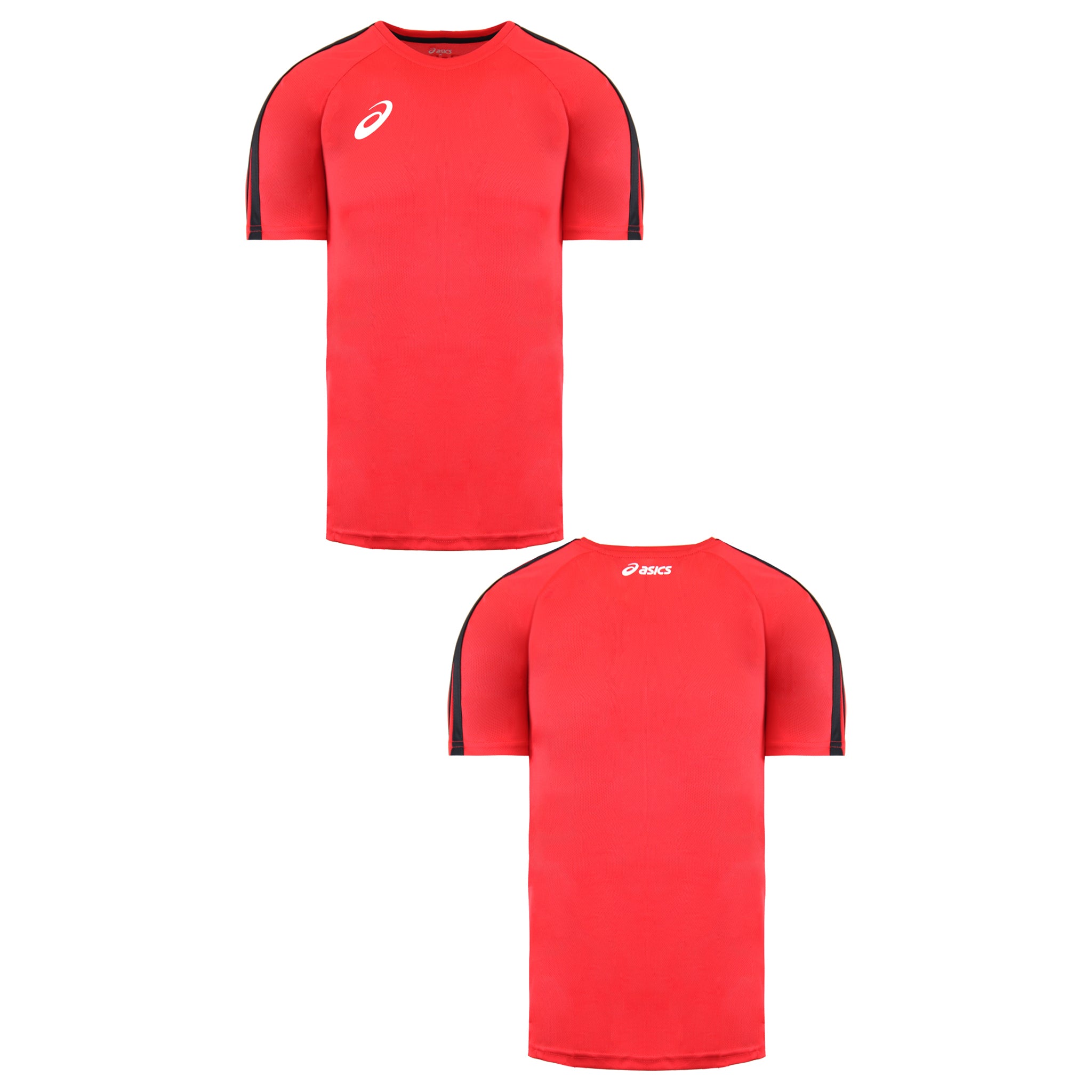 Asics Logo Mens Red/Black T-Shirt