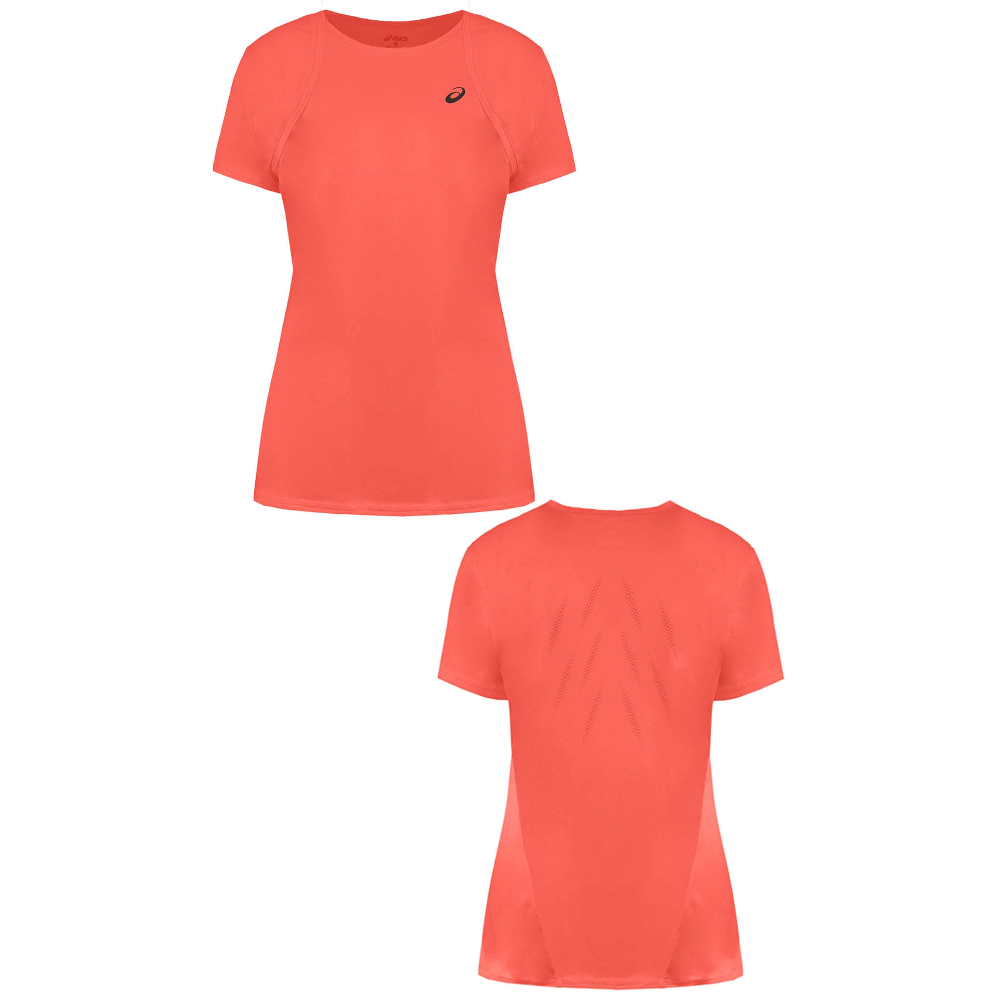 Asics Logo Womens Orange T-Shirt