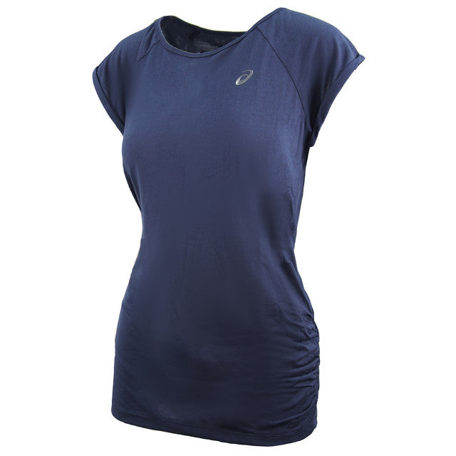 Asics Motion Dry Raglan Womens Navy T-Shirt