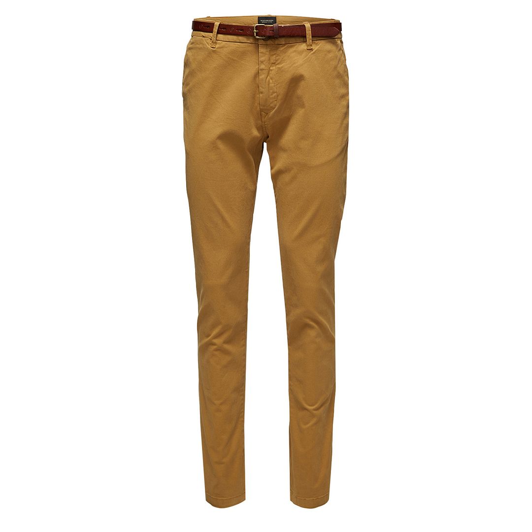 Scotch & Soda Regular Fit Mens Brown Chinos