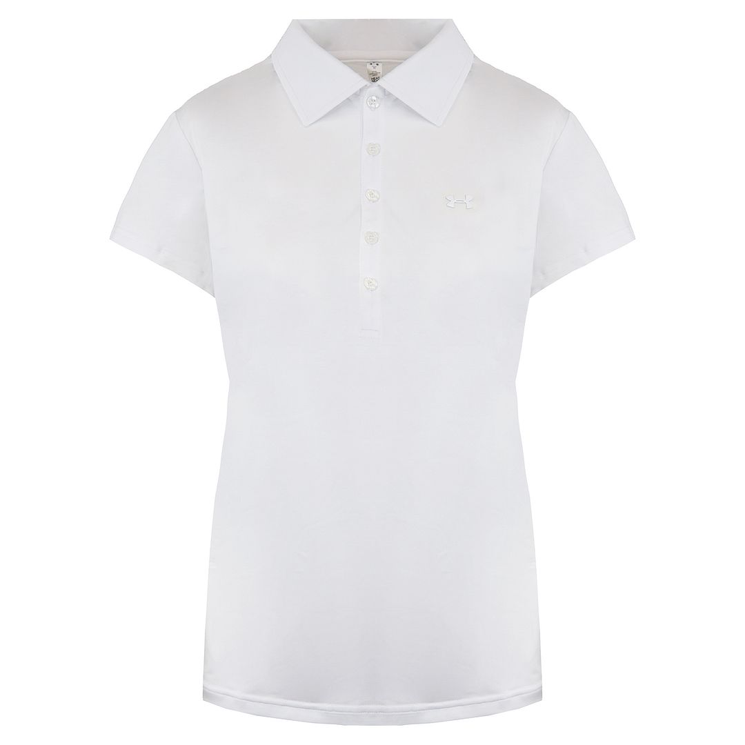 Under Armour Golf HeatGear Womens White Polo Shirt