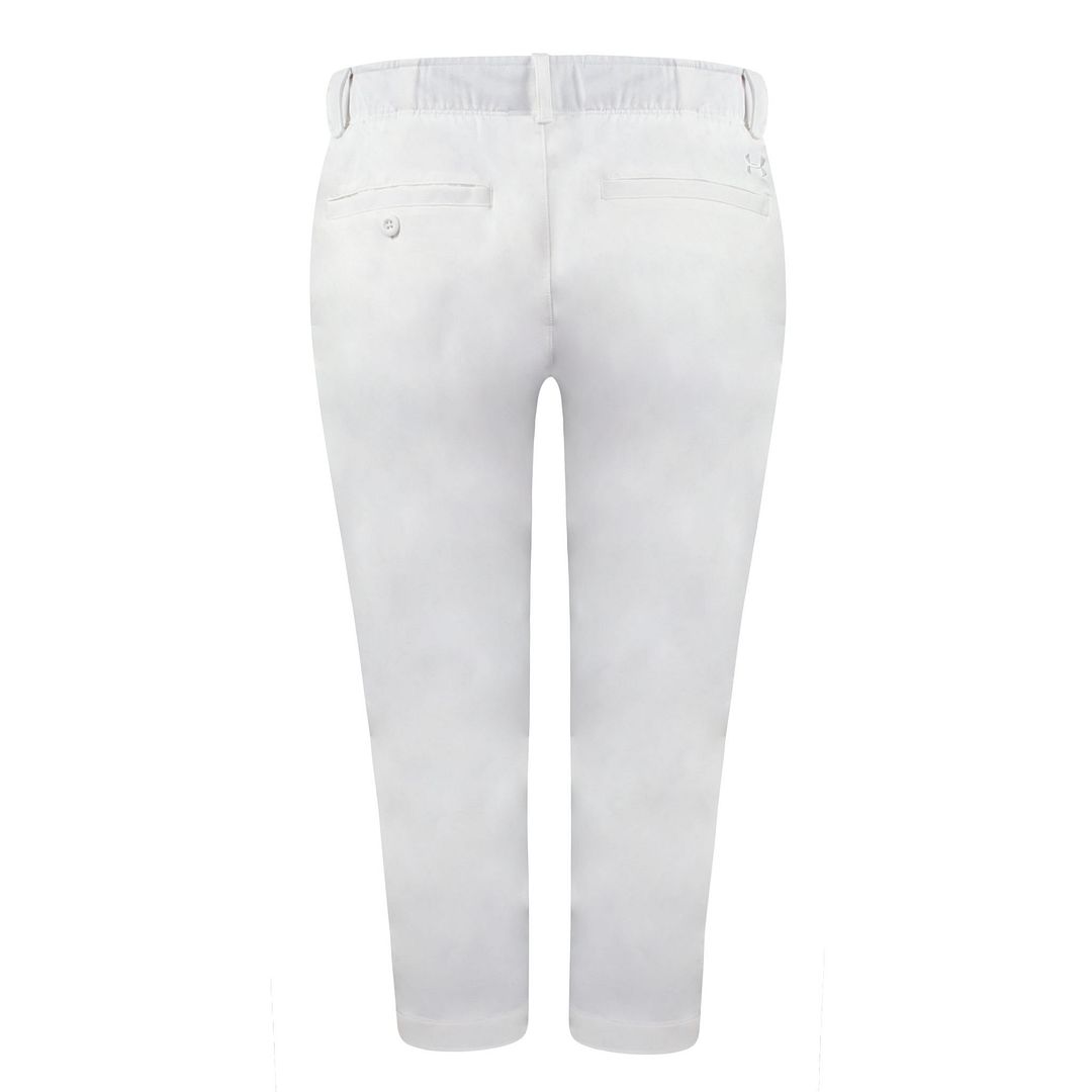 Under Armour HeatGear Womens White Capri Golf Trousers