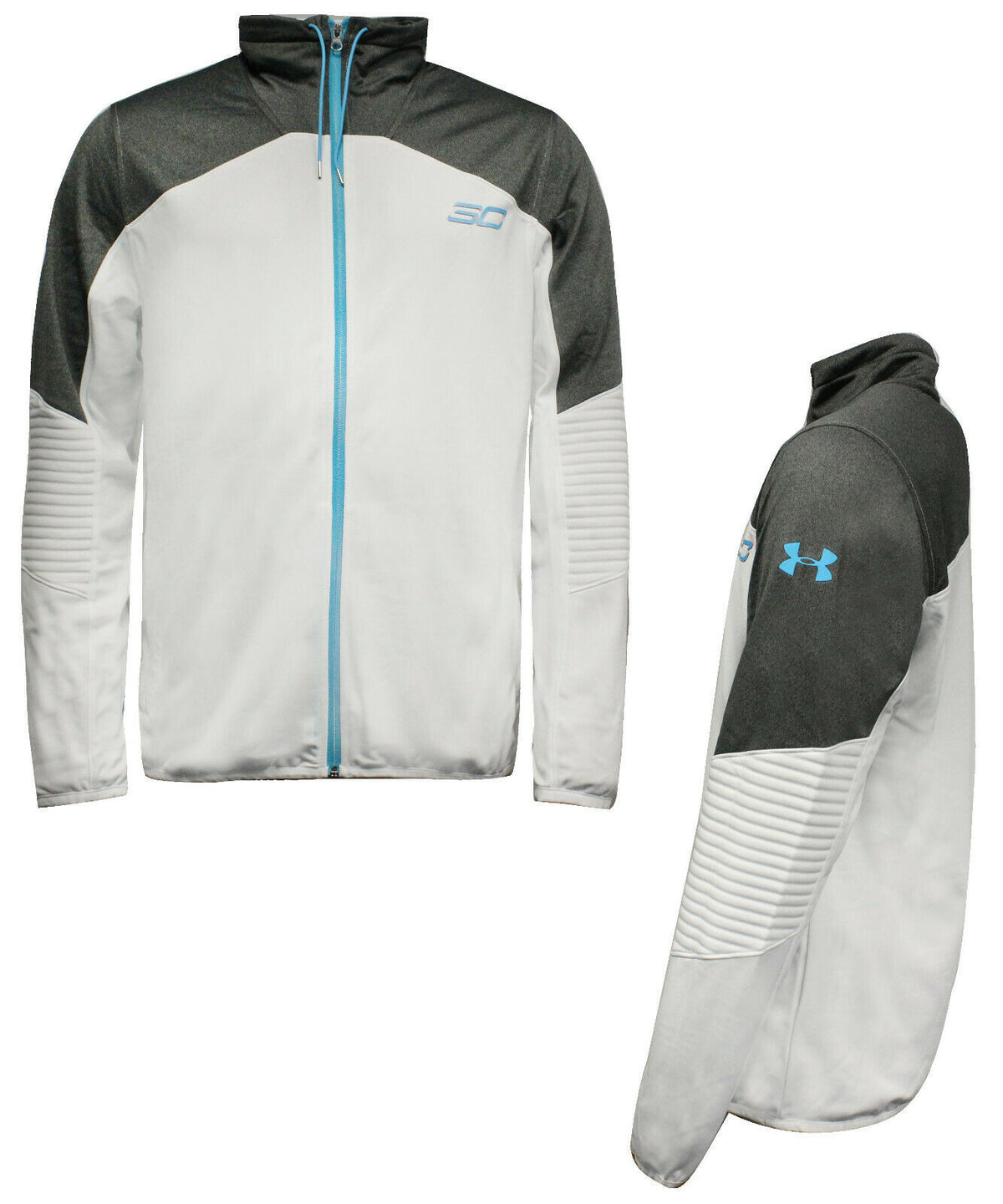 Under Armour SC30 Super30nic Zip UpJacket White/Grey - Mens