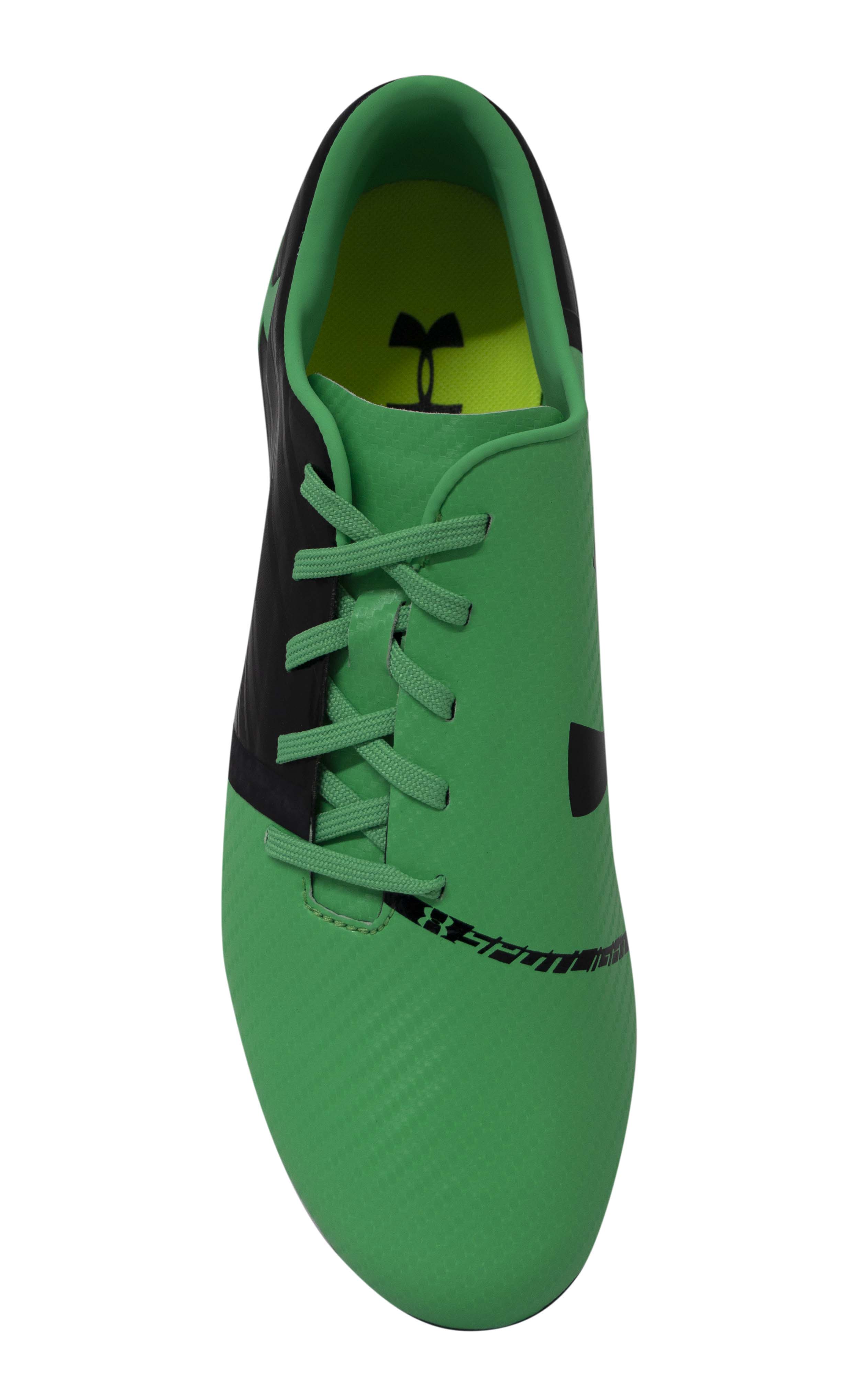 Under Armour UA Spotlight Green Leather FG Football Boots - Mens