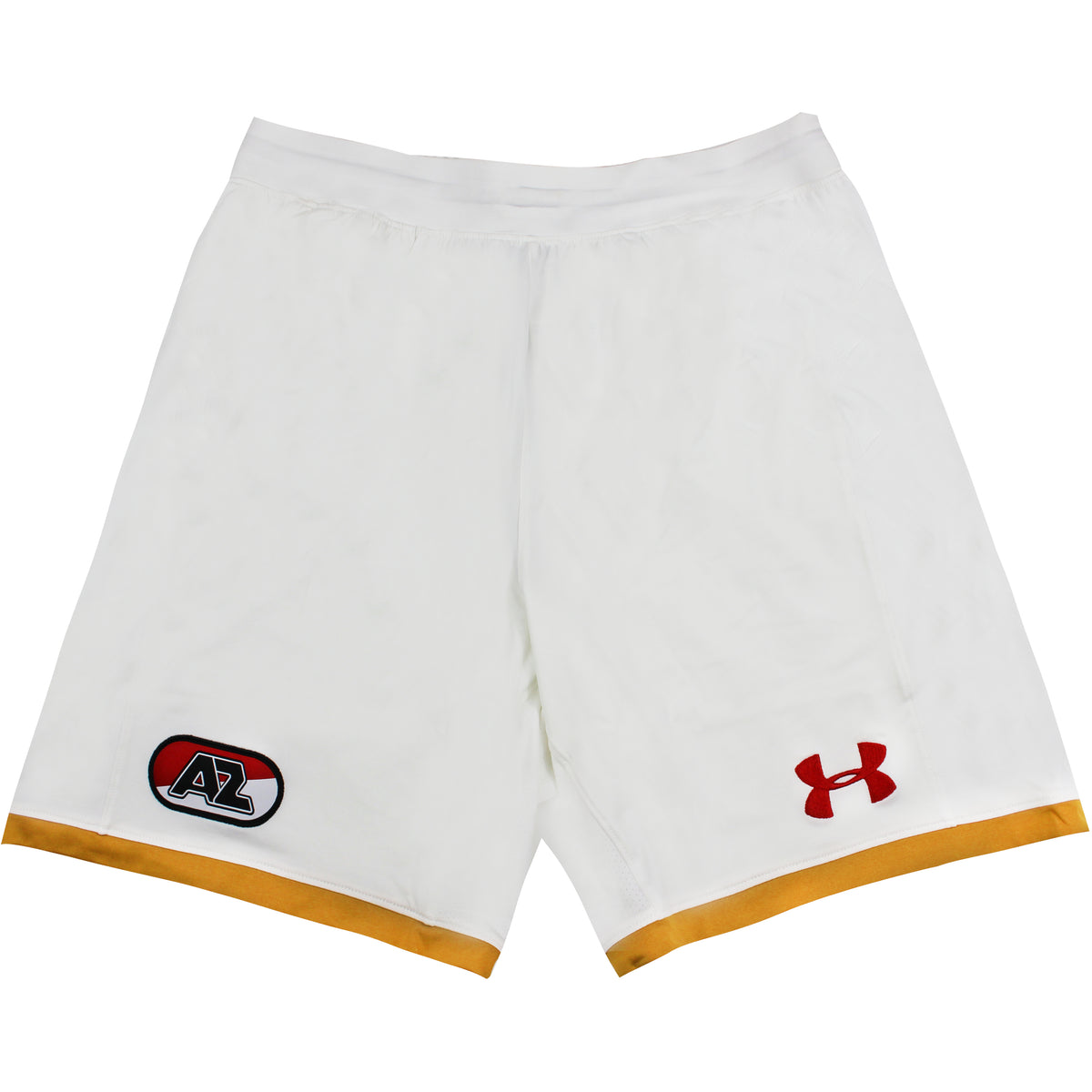 Under Armour AZ Alkmaar Mens White Home Football Shorts