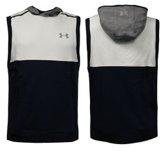 Under Armour Threadborne  Mens Black/White Hooded Vest