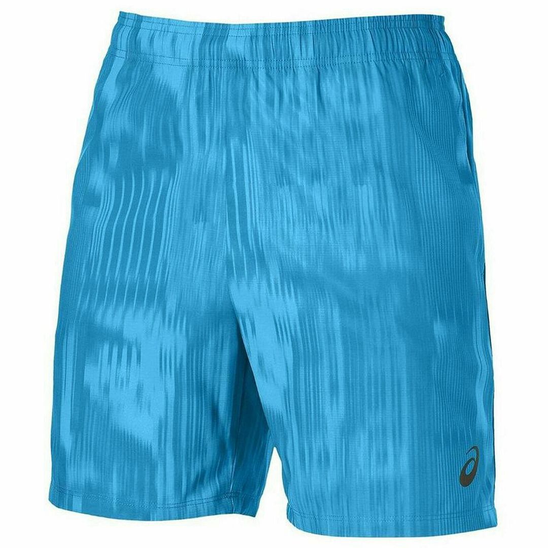 Asics FuzeX Print Mens Blue Shorts