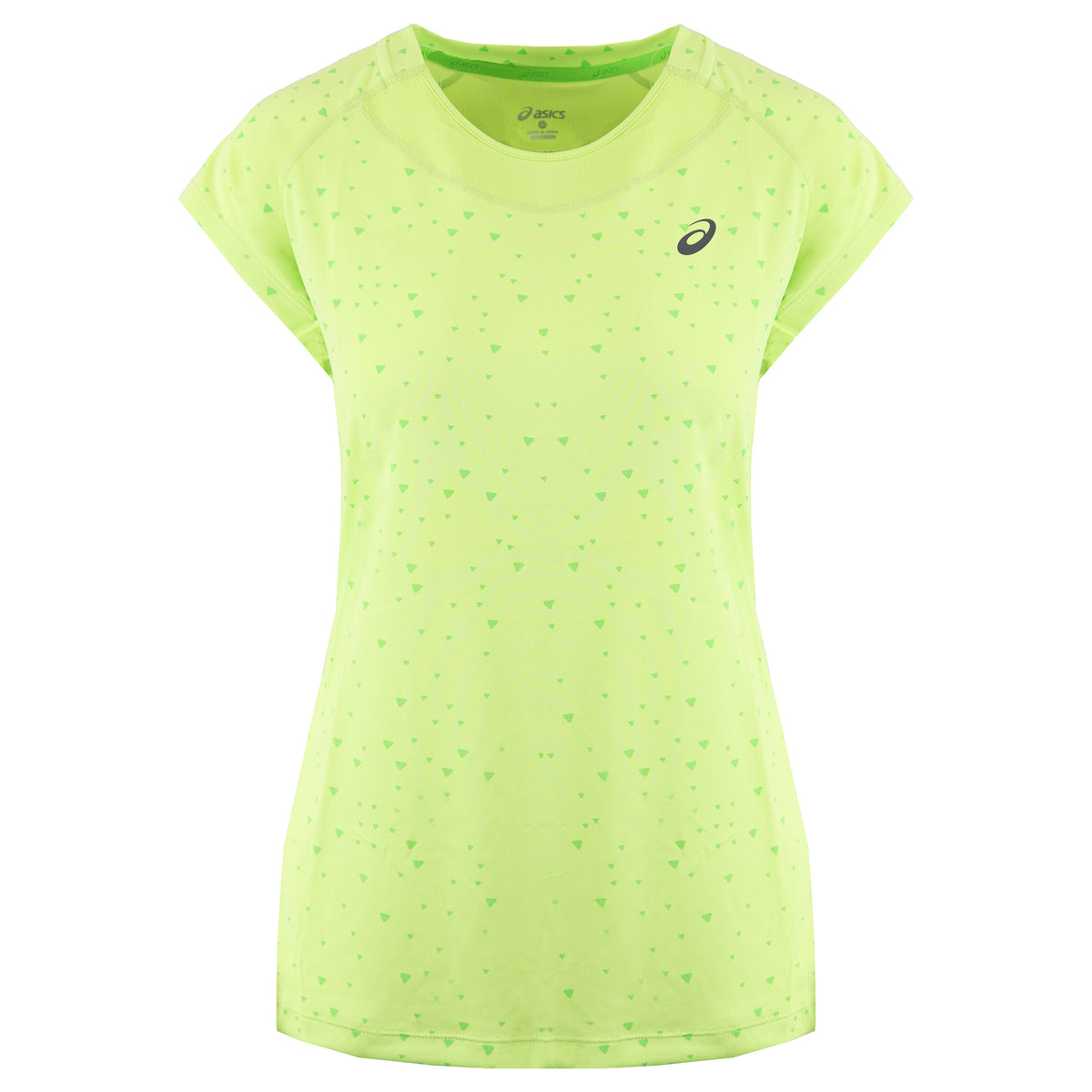 Asics Logo Womens Light Green T-Shirt