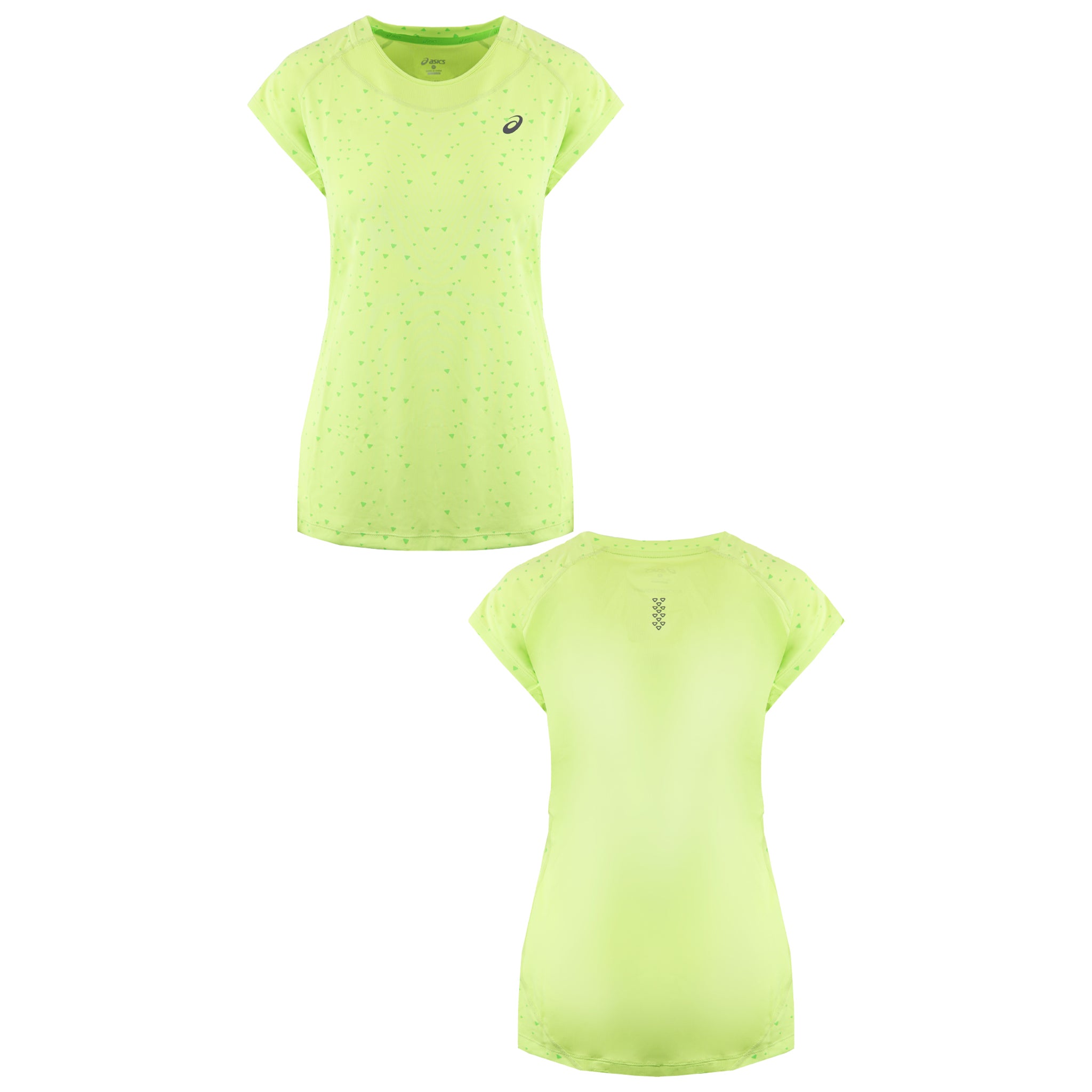 Asics Logo Womens Light Green T-Shirt