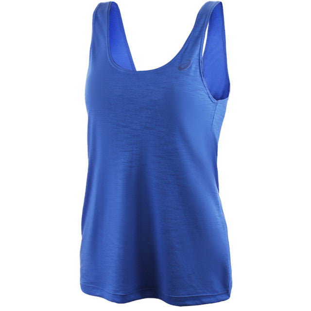 Asics Motion Dry Womens Blue Tank Top