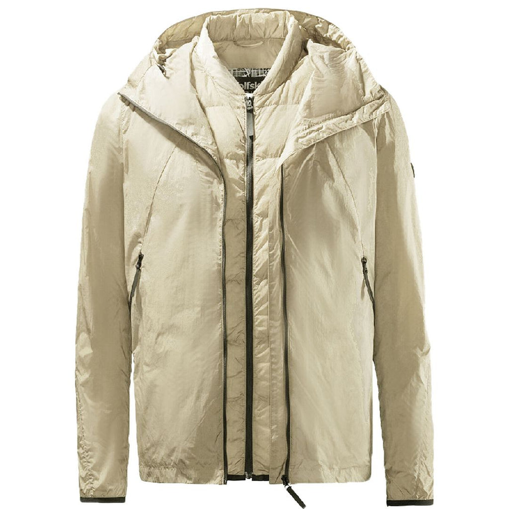 Jack Wolfskin 2in1 Packable Mens Cream Jacket