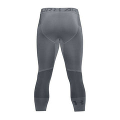 Under Armour Grey Mens Seamless Mesh Panel Cropped Leggings